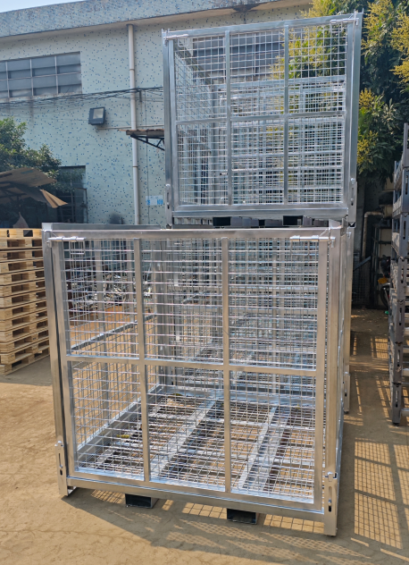 Wire Mesh Container Vertical Carousel Storage System Estanterias Metalicas Para Tienda Warehouse Equipment