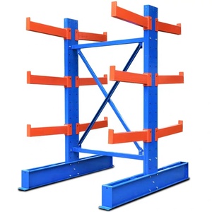 Industry Steel Pipe Storage Double Sided Heavy Duty Cantilever Rack