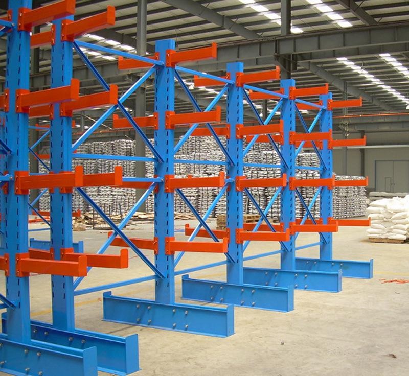 Industry Steel Pipe Storage Double Sided Heavy Duty Cantilever Rack