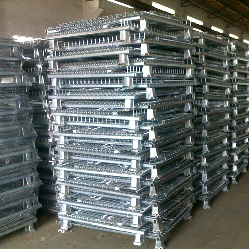 Wire Mesh Container Vertical Carousel Storage System Estanterias Metalicas Para Tienda Warehouse Equipment