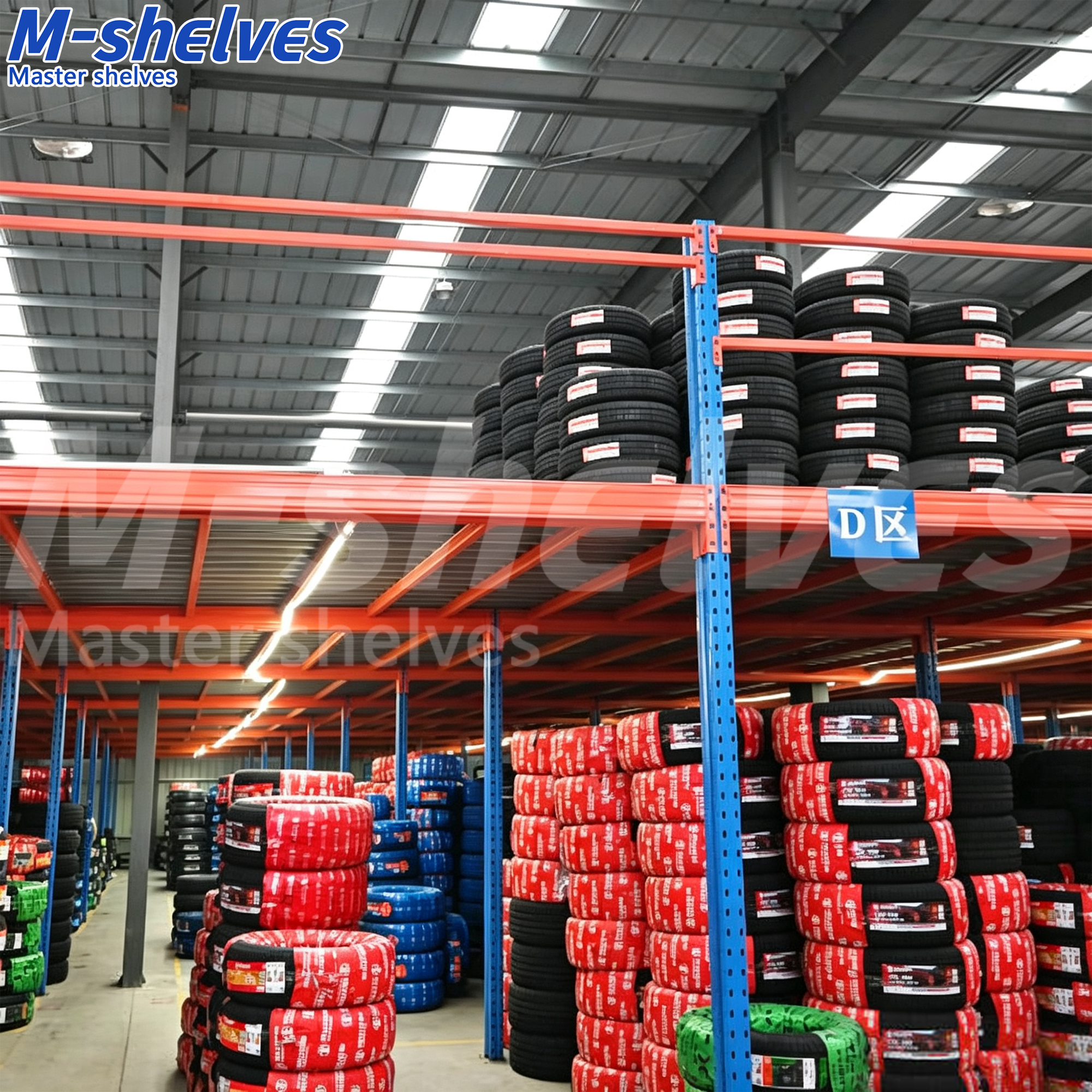 Heavy Duty Warehouse Mezzanine Platform Shelving Steel Structure Second-floor Racking System Customized Galvanized Panels