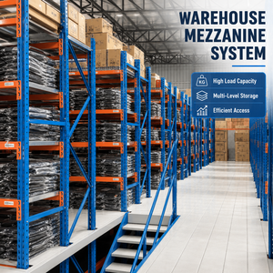 Custom Steel Structure Corrosion-Resistant Hot-Dip Galvanized Heavy Duty Pallet Rack Mezzanine Floor Warehouse Storage Loft