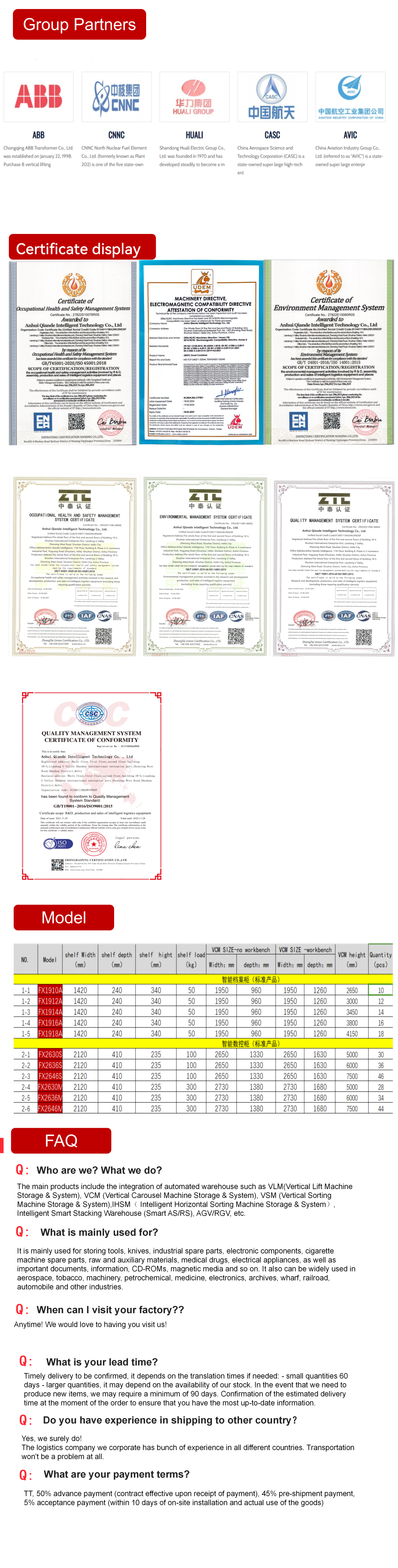 Quality Service and Production Overview