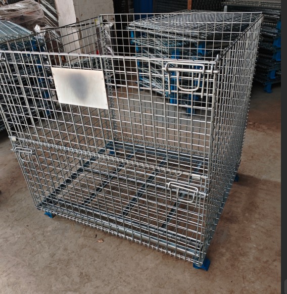 Wire Mesh Container Vertical Carousel Storage System Estanterias Metalicas Para Tienda Warehouse Equipment