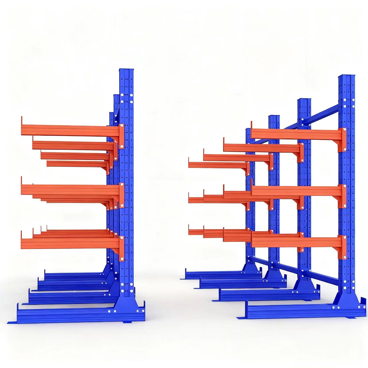 Mracking Heavy Duty Cantilever Rack Adjustable Cantilever Shelf Both Single And Double Side Accept Custom For Long Materials