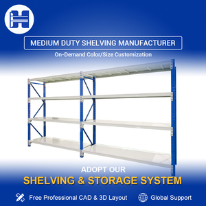 Medium Duty Durable Metal Widespan Shelving 600kg Loading Capacity Steel Storage Racks Corrosion Protection for Industrial