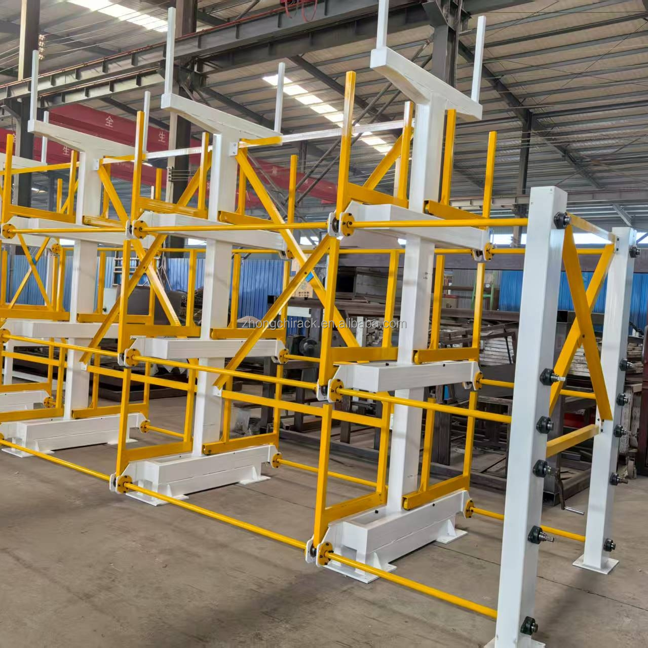 China Supplier Heavy Duty Steel Cantilever Racks for Long Material Tube/Pipe Storage with Double-Sided Design