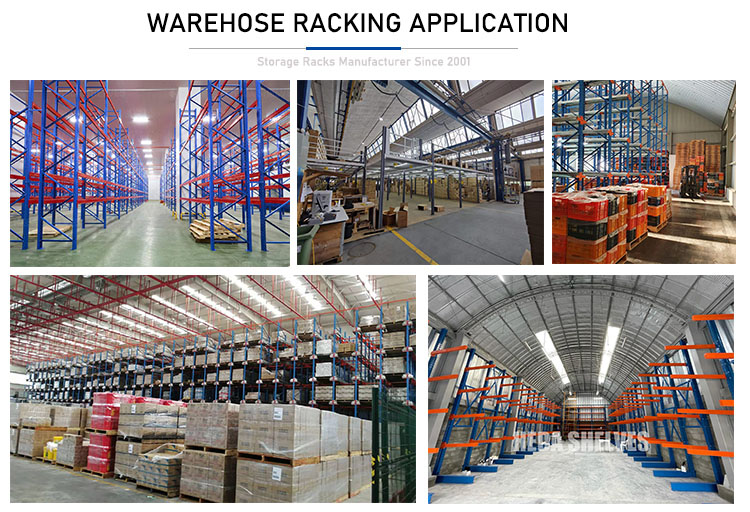 Industrial Rack Shelving Single Sided Heavy Duty Cantilever Racking System Cantilever Racks for Sale