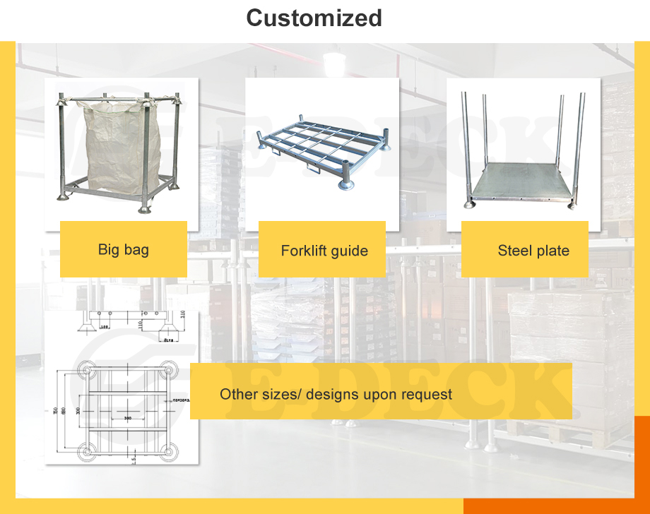 Heavy-Duty Warehouse 2000lb Capacity Single Pallet Mobile Rack