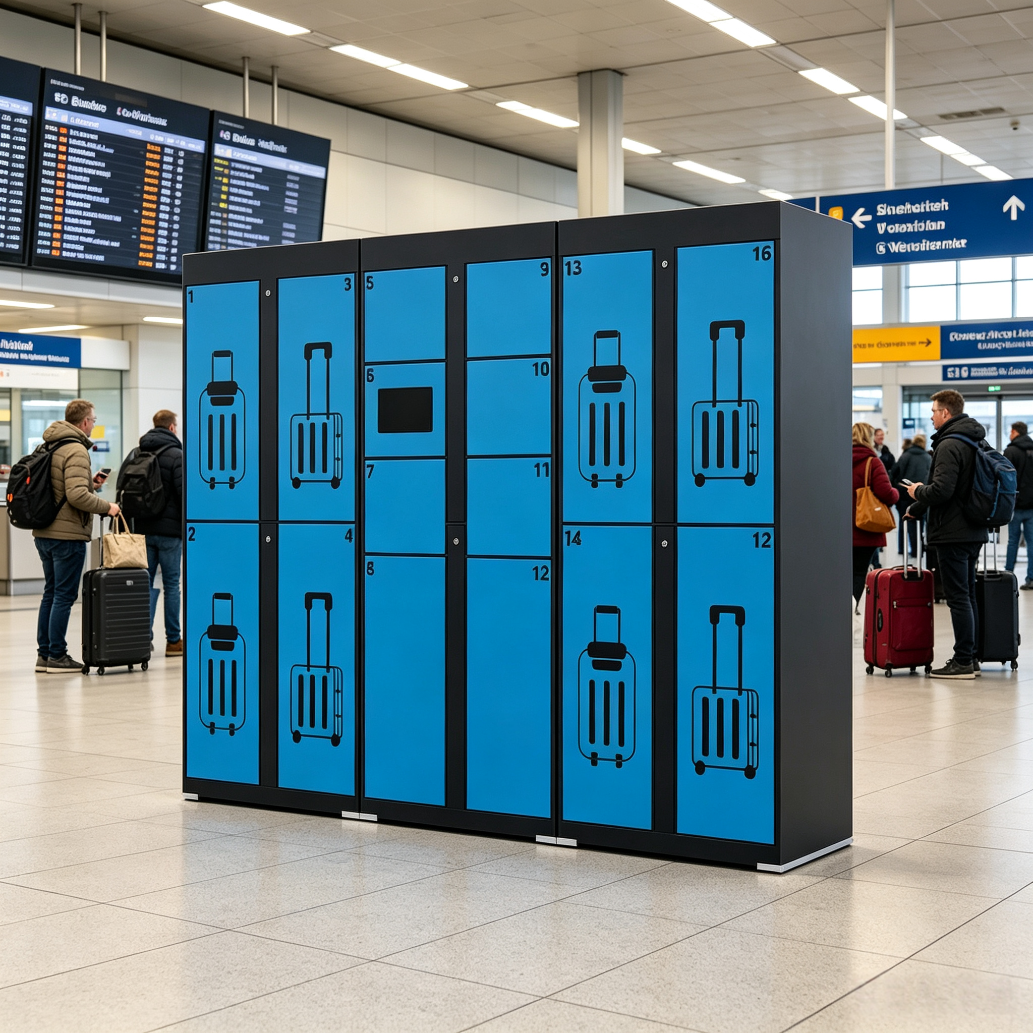 Customized Automated Luggage Storage Locker Self-service Hotel Luggage Locker