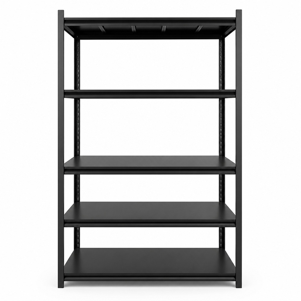Boltless Steel Shelving Adjustable Storage Rack Slotted Angle Display Stand Painted Corrosion Protection for Warehouse