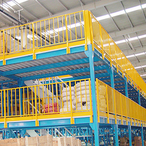 Steel Mezzanine Floor Racking System Custom Loading Gate Heavy Duty Warehouse Storage Platform 500kg Structural