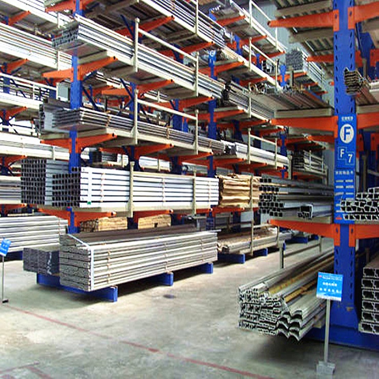 Industry Steel Pipe Storage Double Sided Heavy Duty Cantilever Rack