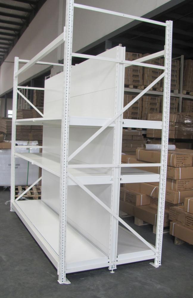 Integrated Hypermarket Display Shelving and Racking to Fit Heavy Duty Products in Shopping Mall Modular System