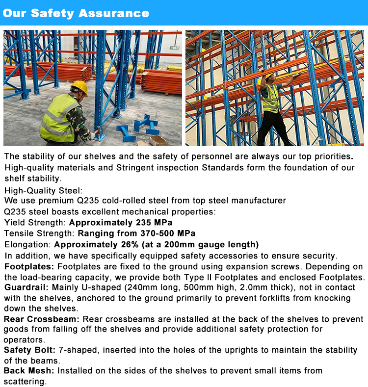 High Quality 500kg Steel Storage Racks 5-Layer Adjustable Pallet Racking Heavy Duty Warehouse Shelf System Factory Hot Sale