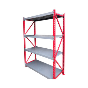 Adjustable Steel Longspan Shelving Unit 5-Tier Medium Duty Warehouse Storage Rack Corrosion Resistant Metal