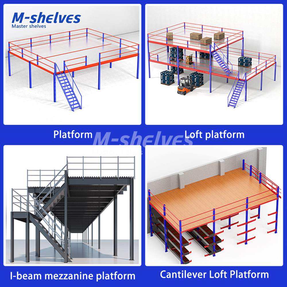 High Capacity Mezzanine Floor Heavy Duty Structural Steel Platform For Warehouse
