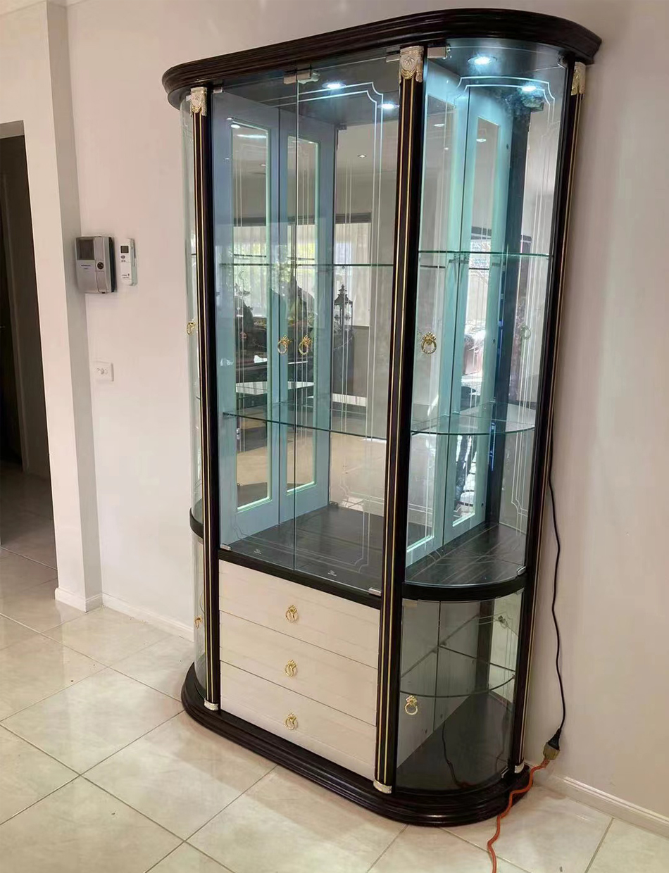 Home wine bar cabinet shelving