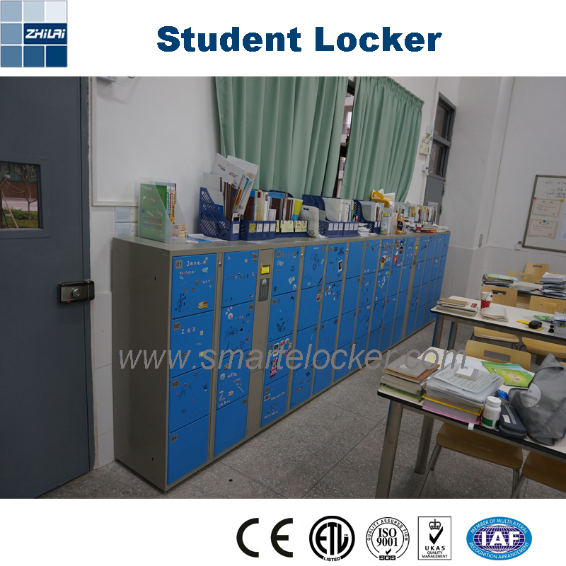 Smart Metal Cabinet Luggage Storage Barcode Electronic Locker for School Student Gym Laundry Beach