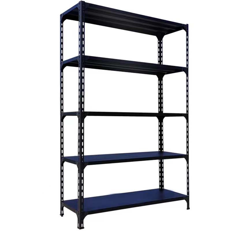 Light-Duty 5-Layer Boltless Steel Rivet Shelf Industrial Cargo Storage Equipment Rack for Warehouse Stacking Metal Rack