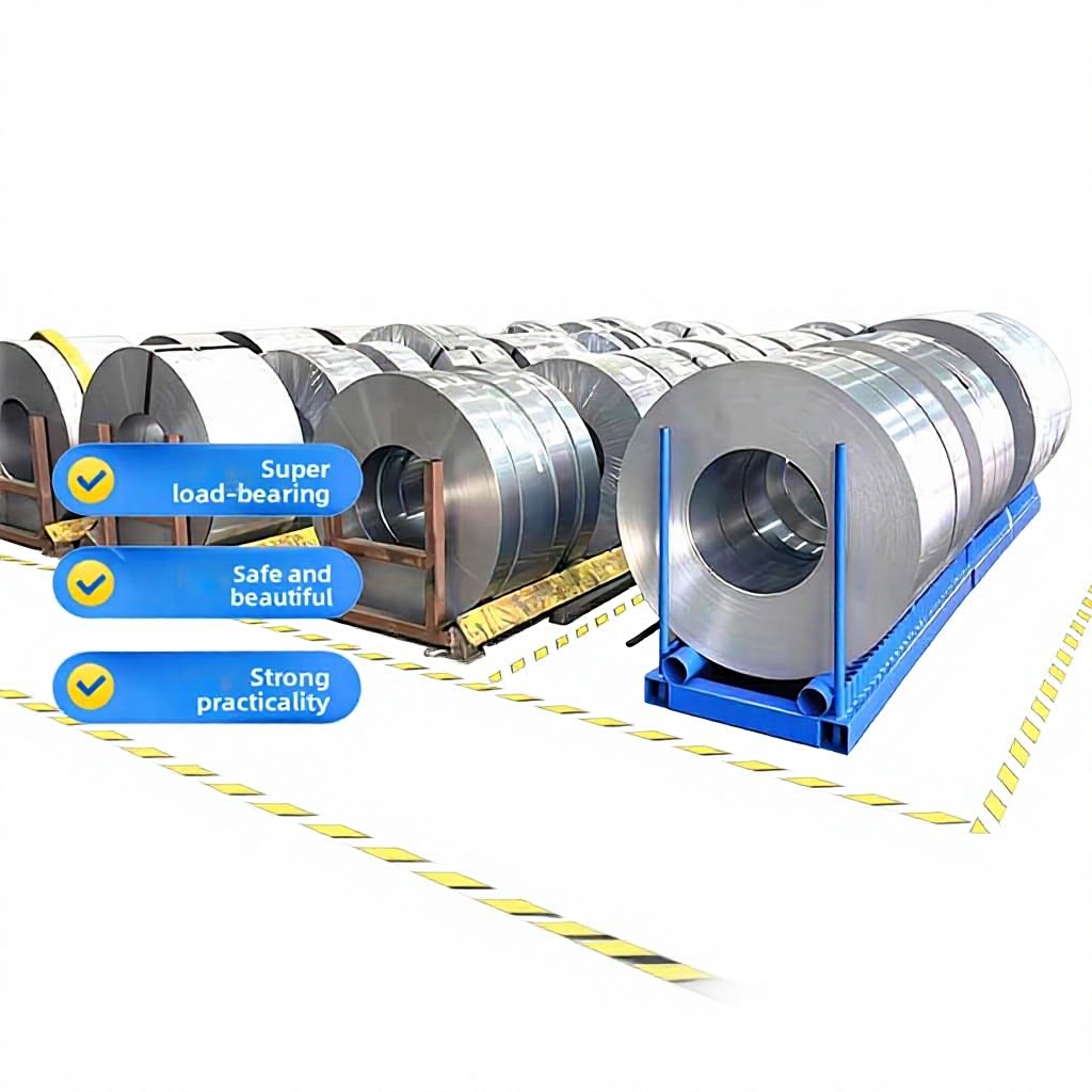 Cold-rolled Steel Coil Rack-Factory Storage Solution Strong Load-Bearing Capacity Multifunctional Design Turnover Raw-Material