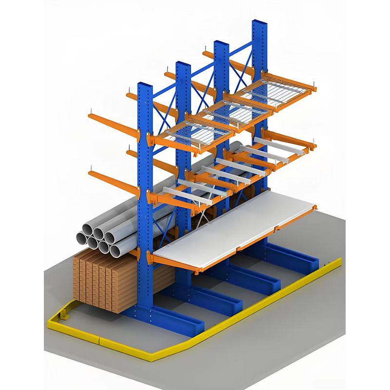 Adjustable Cantilever Storage System, Single Arm Cantilever Rack for Lumber &amp; Aluminum Profiles
