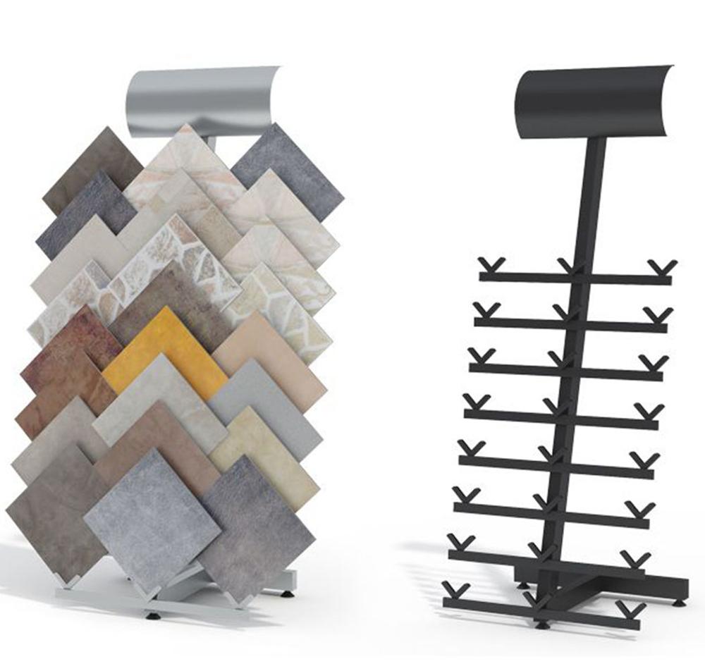 Hot Sell Solid Simple Style Display Rack for Timber Board Floor Lumber Stone