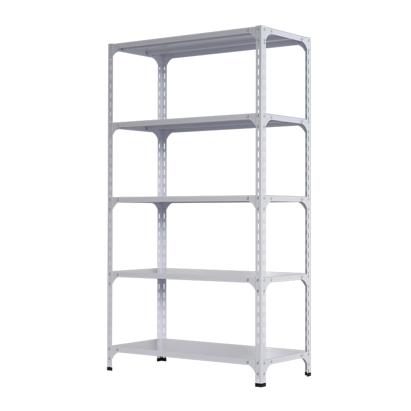 Light-Duty 5-Layer Boltless Steel Rivet Shelf Industrial Cargo Storage Equipment Rack for Warehouse Stacking Metal Rack