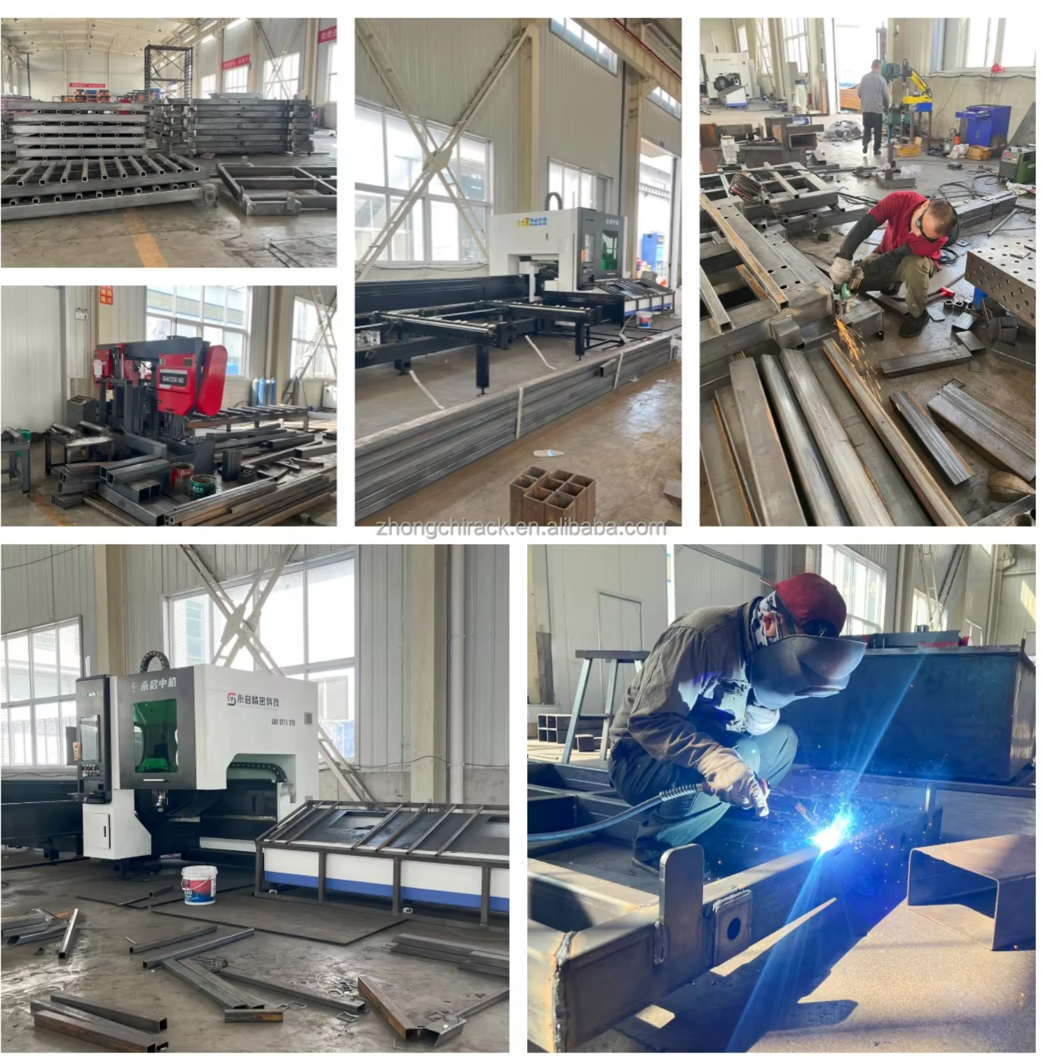 Intelligent Steel Vertical Sheet Storage Rack Automated Plate Warehouse with Robot Automatic Loading Function Heavy Duty