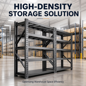 Industrial Medium Duty Longspan Shelving with Starter and Add-on Unit, Adjustable Warehouse Storage Rack for Logistics