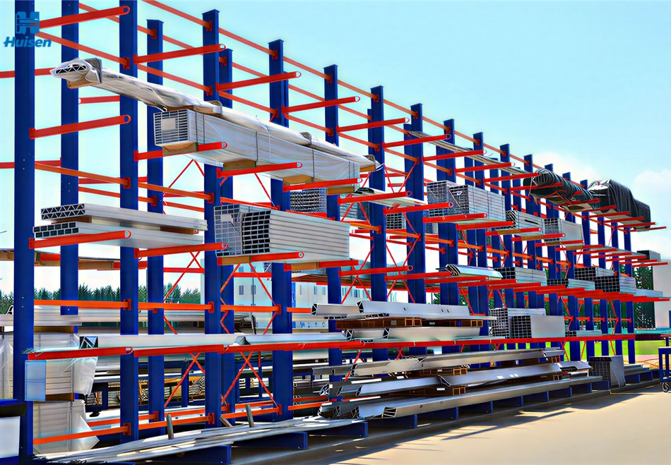 Lumber Storage Cantilever Rack Heavy Duty Steel Timber Wood Racking System Supplier