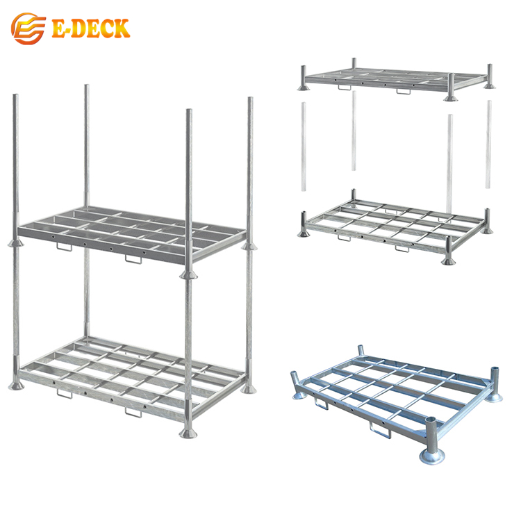 Heavy-Duty Warehouse 2000lb Capacity Single Pallet Mobile Rack