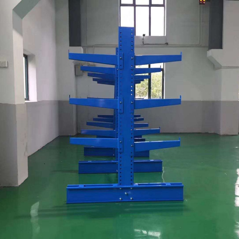 Cantilever Double-Sided Rack for Warehouse High Density Pipe Storage Industrial Heavy Duty Cantilever Racks