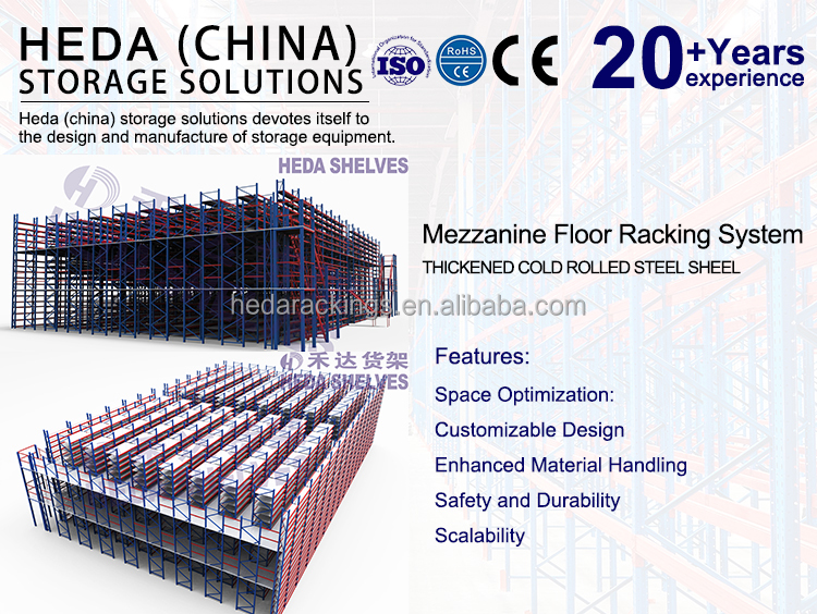 Industrial Mezzanine Racking System Platform