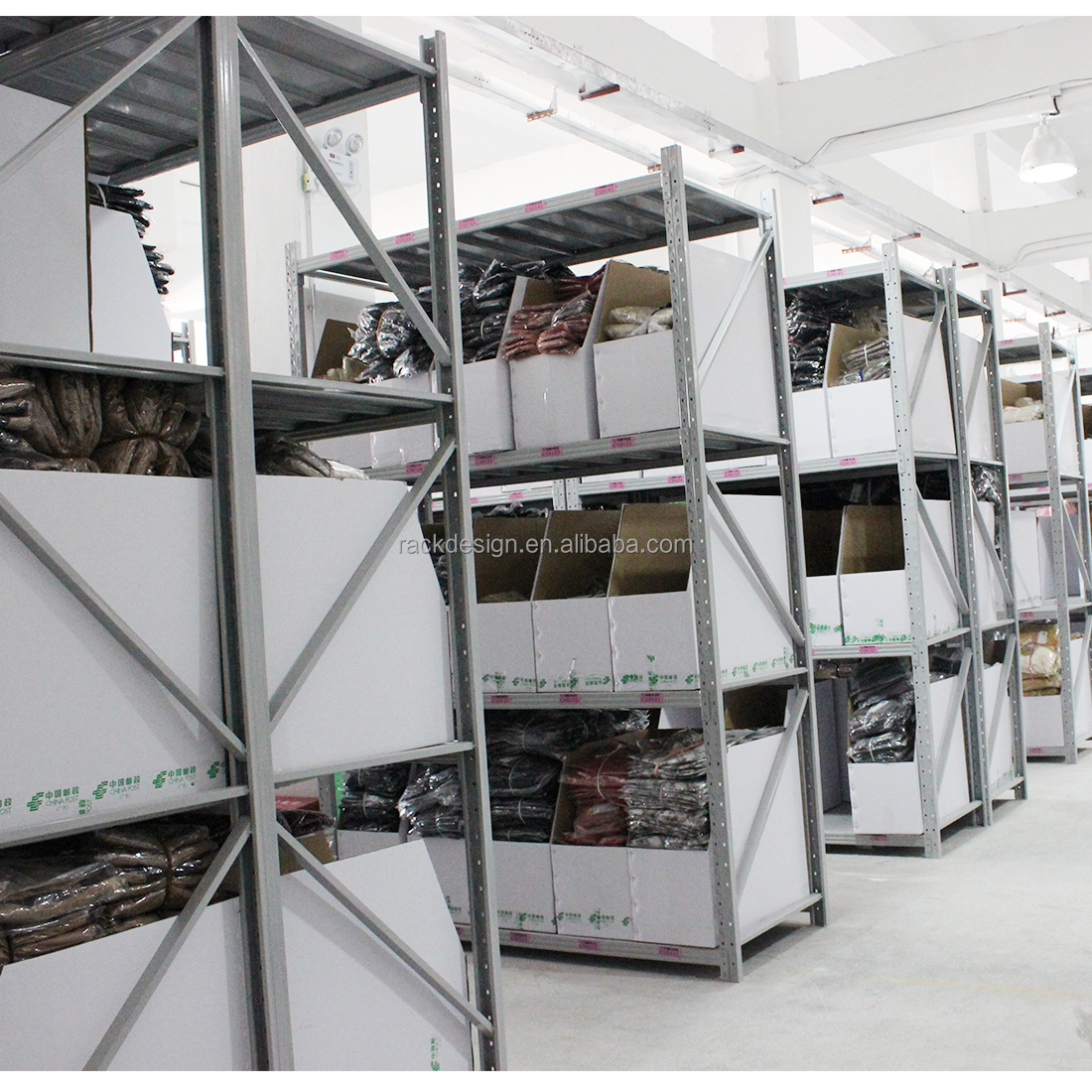 Q235B Metal Shelf Industrial Warehouse Shelving Widespan Medium Duty Storage Racking System