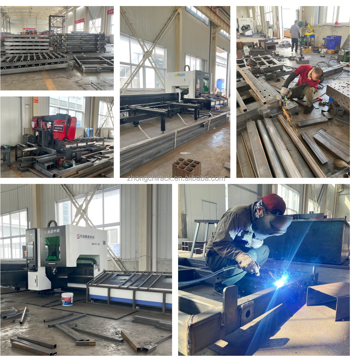 Intelligent Automated Warehouse System Steel Sheet Metal Storage Rack 8-Layer Heavy Duty Corrosion Protection High Load Capacity