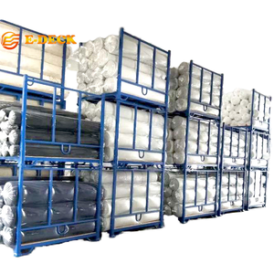 Heavy Duty Double Stacking Pallet Rack Industrial Fabric Storage System Warehouse Shelving Metal Racking