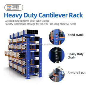 China Supplier Heavy Duty Steel Cantilever Racks for Long Material Tube/Pipe Storage with Double-Sided Design