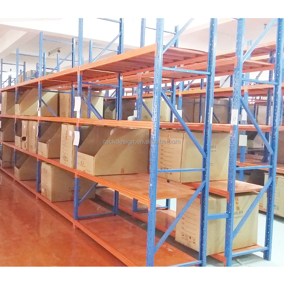 Q235B Metal Shelf Industrial Warehouse Shelving Widespan Medium Duty Storage Racking System