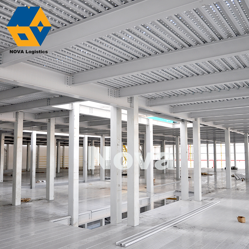 Nova Steel Customized Heavy-Duty Industrial Mezzanine Metal Floor Rack for Warehouse Storage for Manufacturers' Shelves