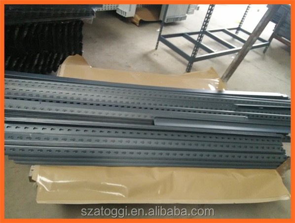 Steel Slotted Angle 5-Layer Boltless Rivet Shelving Storage Racks with Powder Coated Surface and Corrosion Protection