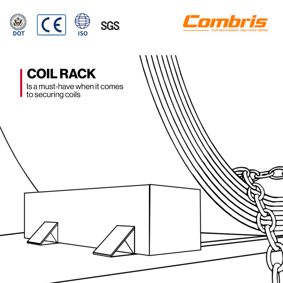 Steel Coil Rack for Flatbed Trailer Hotshot Trucking Coil Securement Dunnage Rack Heavy Duty Metal Coil Holder