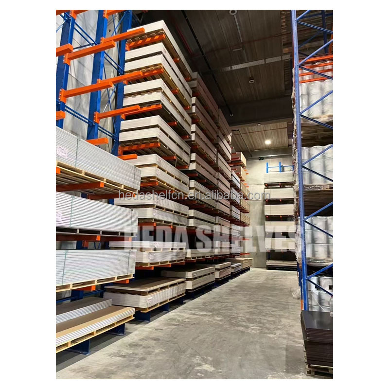 Single Sided Cantilever Rack Industrial Racks And Shelving Heavy Duty Cantilever Racks For Sale