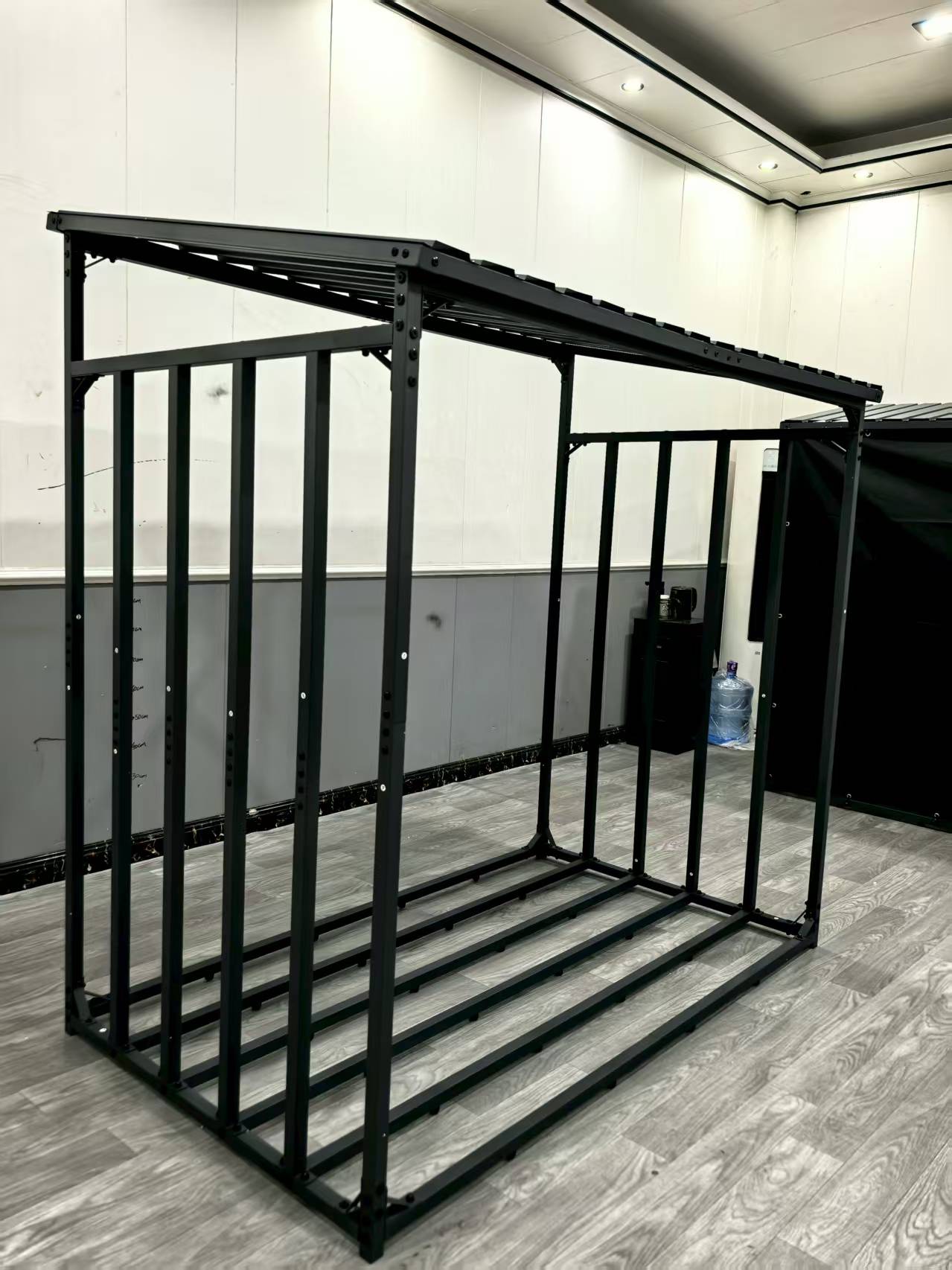 High Quality Wholesale Superior-Grade Modern Log Holder Firewood Rack Black Alloy Steel