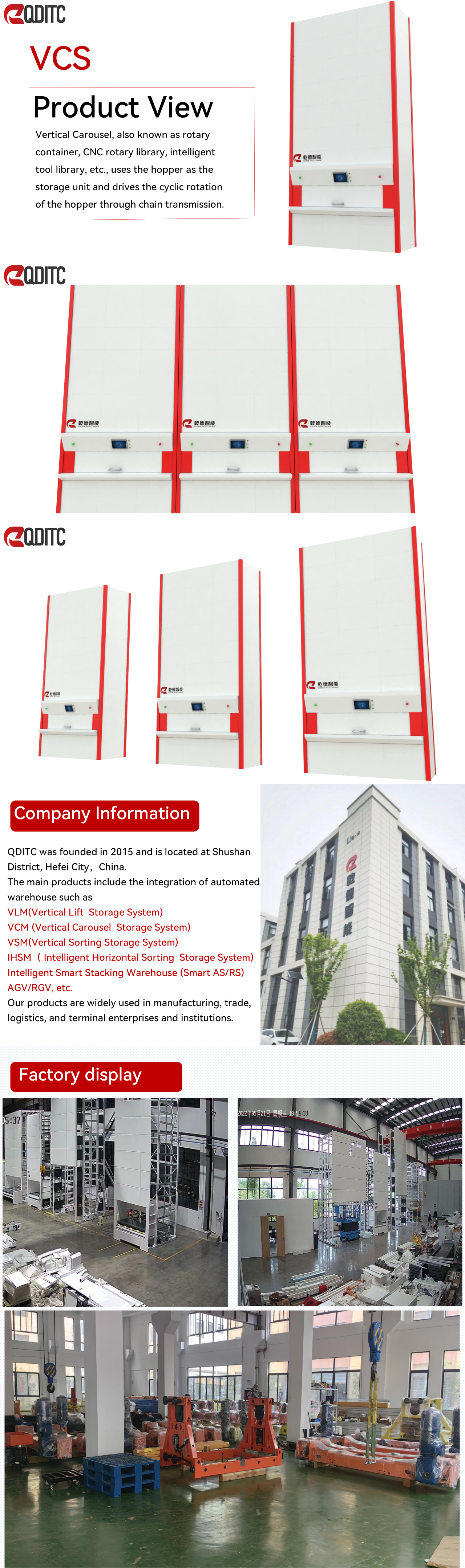 Company Facility and Equipment Display