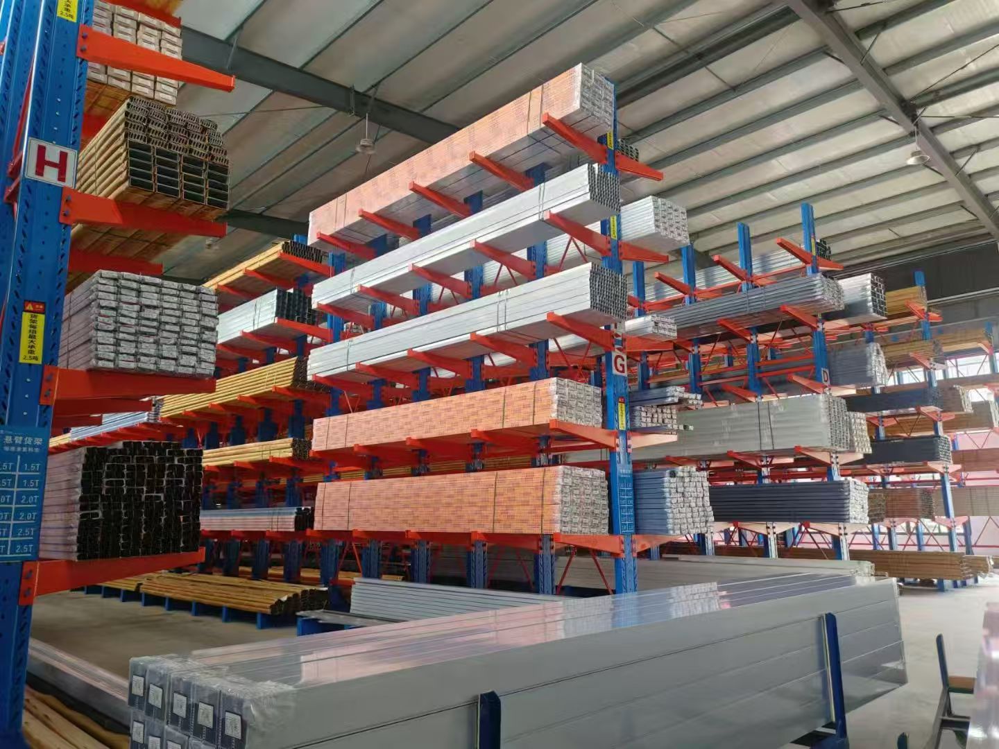 Adjustable Cantilever Storage System, Single Arm Cantilever Rack for Lumber &amp; Aluminum Profiles