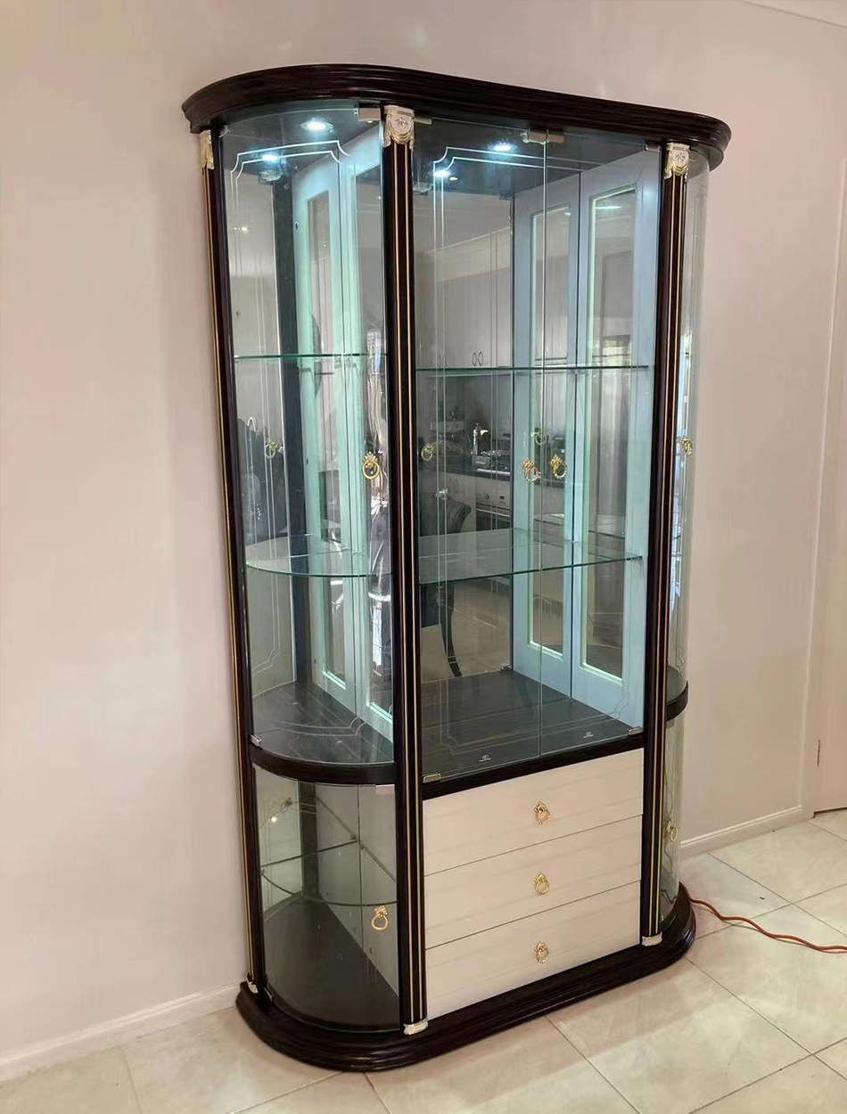 Luxury wine storage cabinet detail