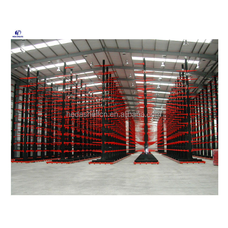Heavy Duty Cantilever Racks Double Sided Galvanizing Warehouse Cantilever Rack Storage Rack for Lumber
