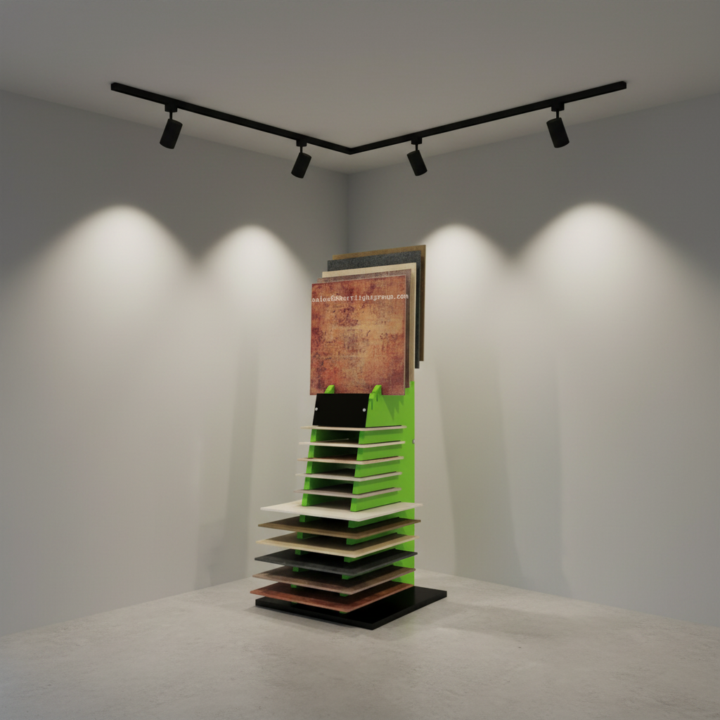 Hot Sell Solid Simple Style Display Rack for Timber Board Floor Lumber Stone