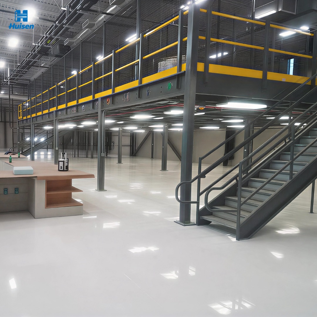 H-Beam Steel Mezzanine Floor Industrial Platform Mezzanine